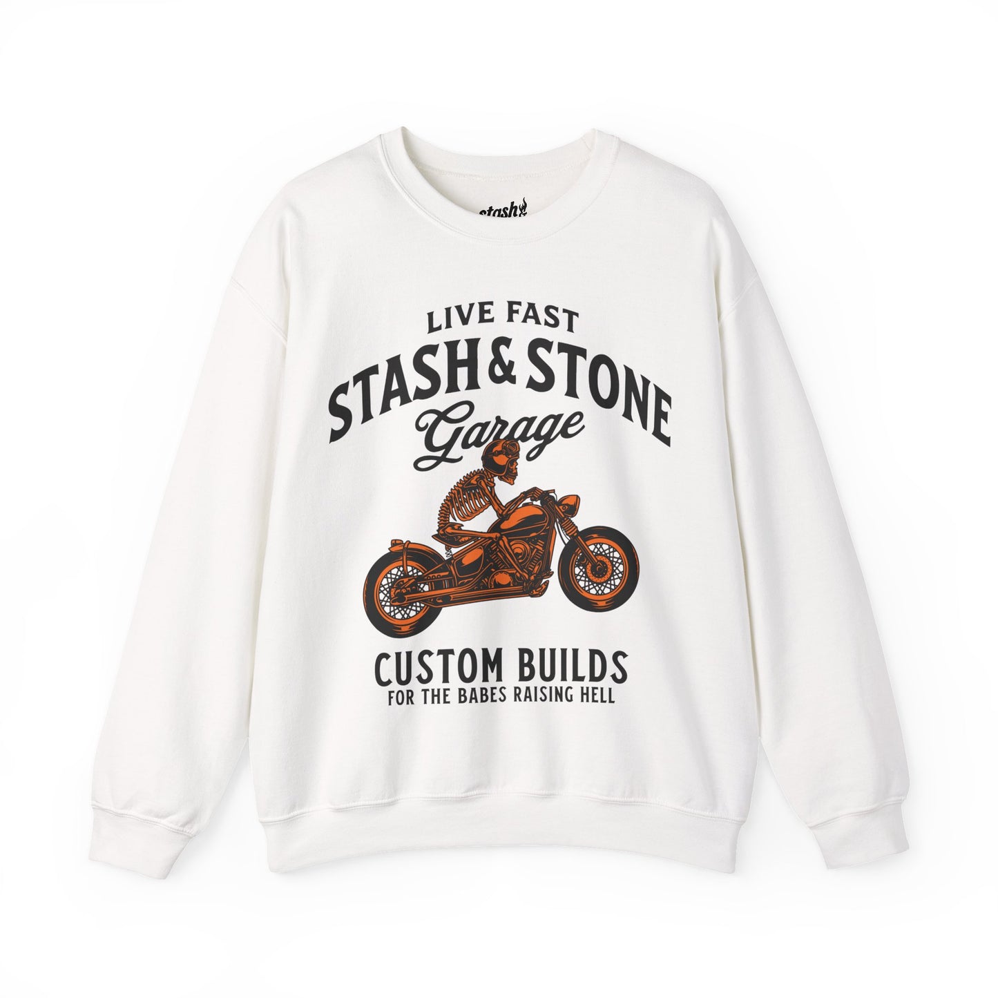 Live Fast Garage Crewneck