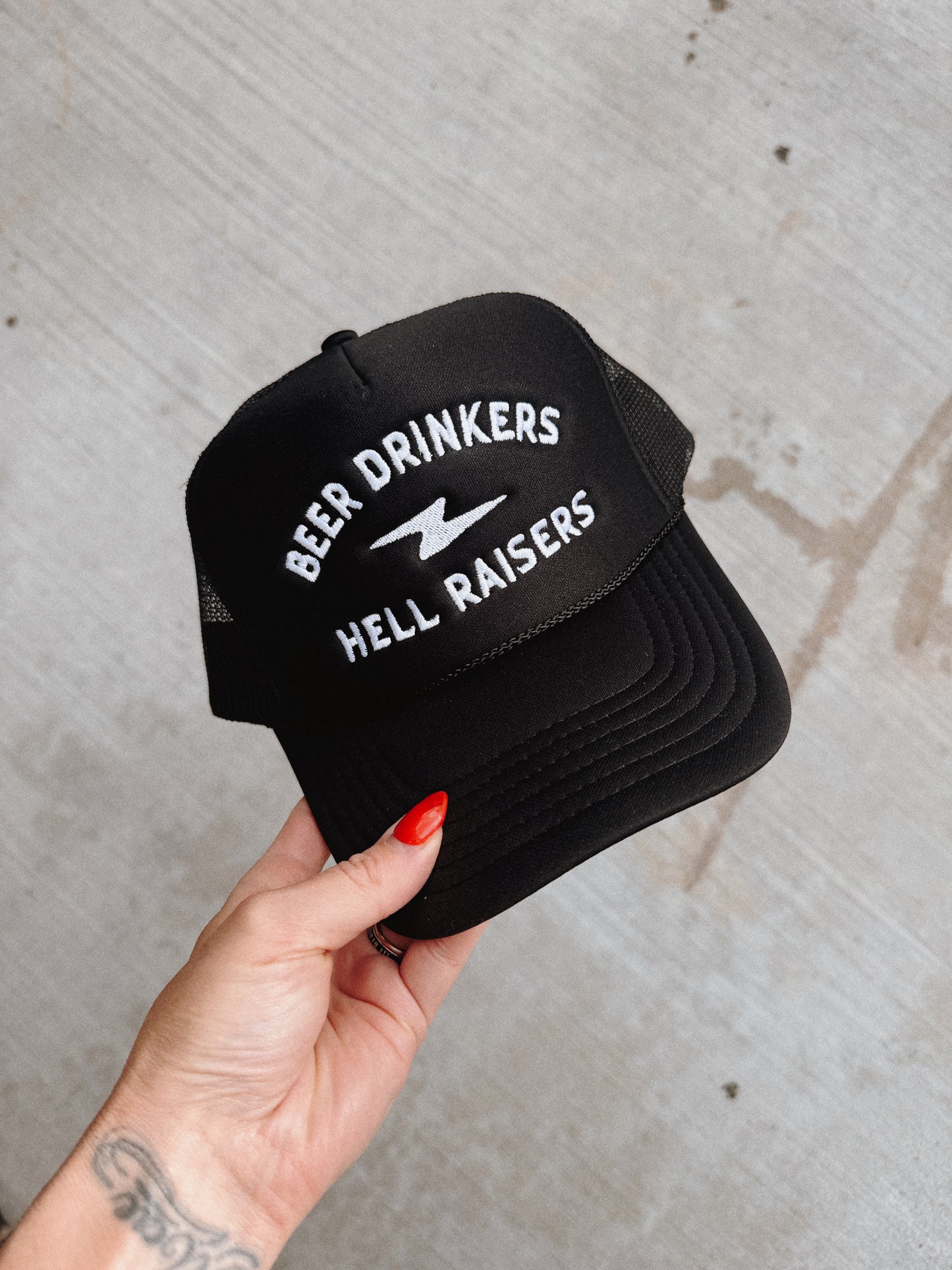 Beer Drinkers + Hell Raisers Trucker Hat