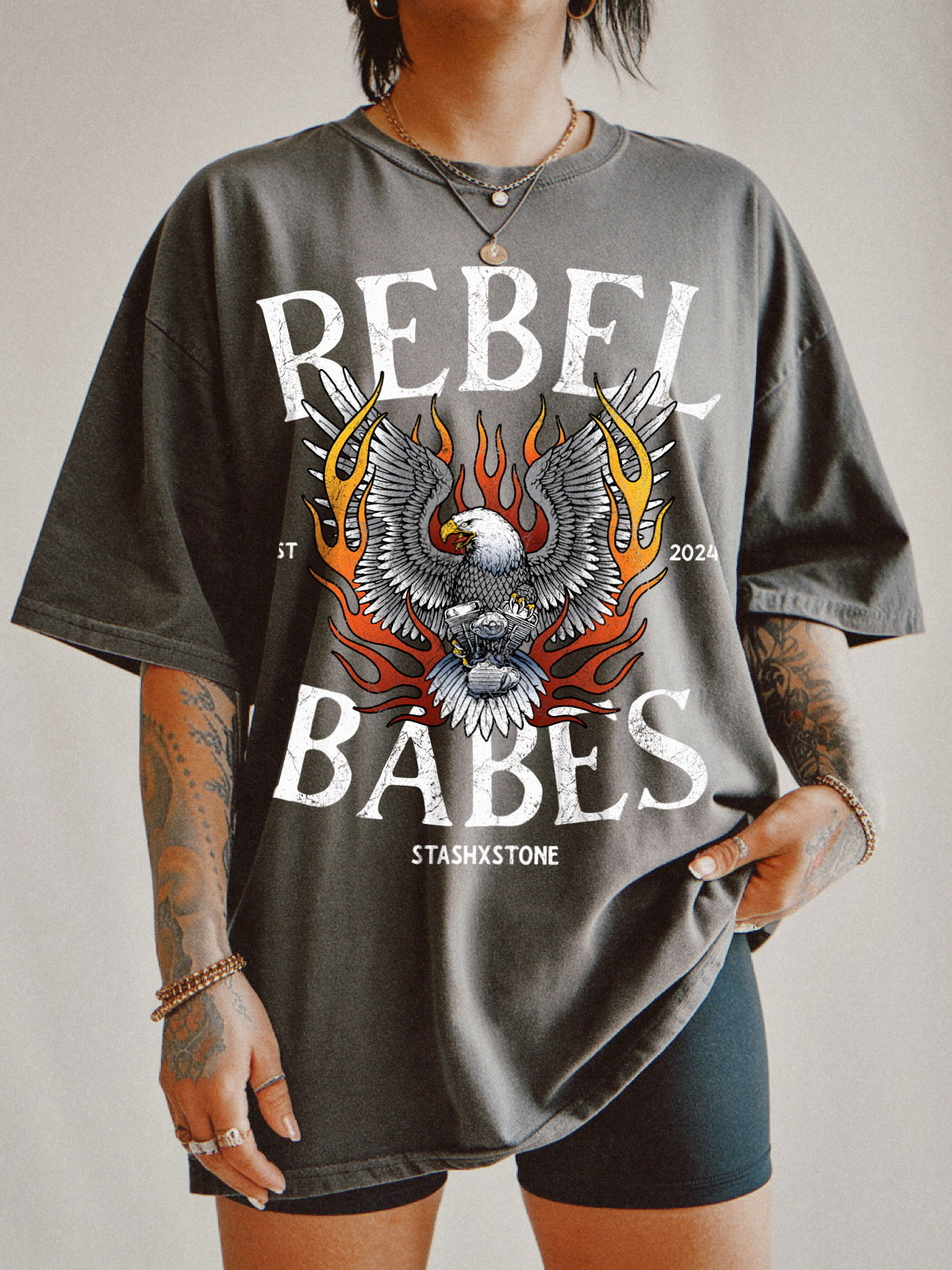 Rebel Babes Eagle Tee