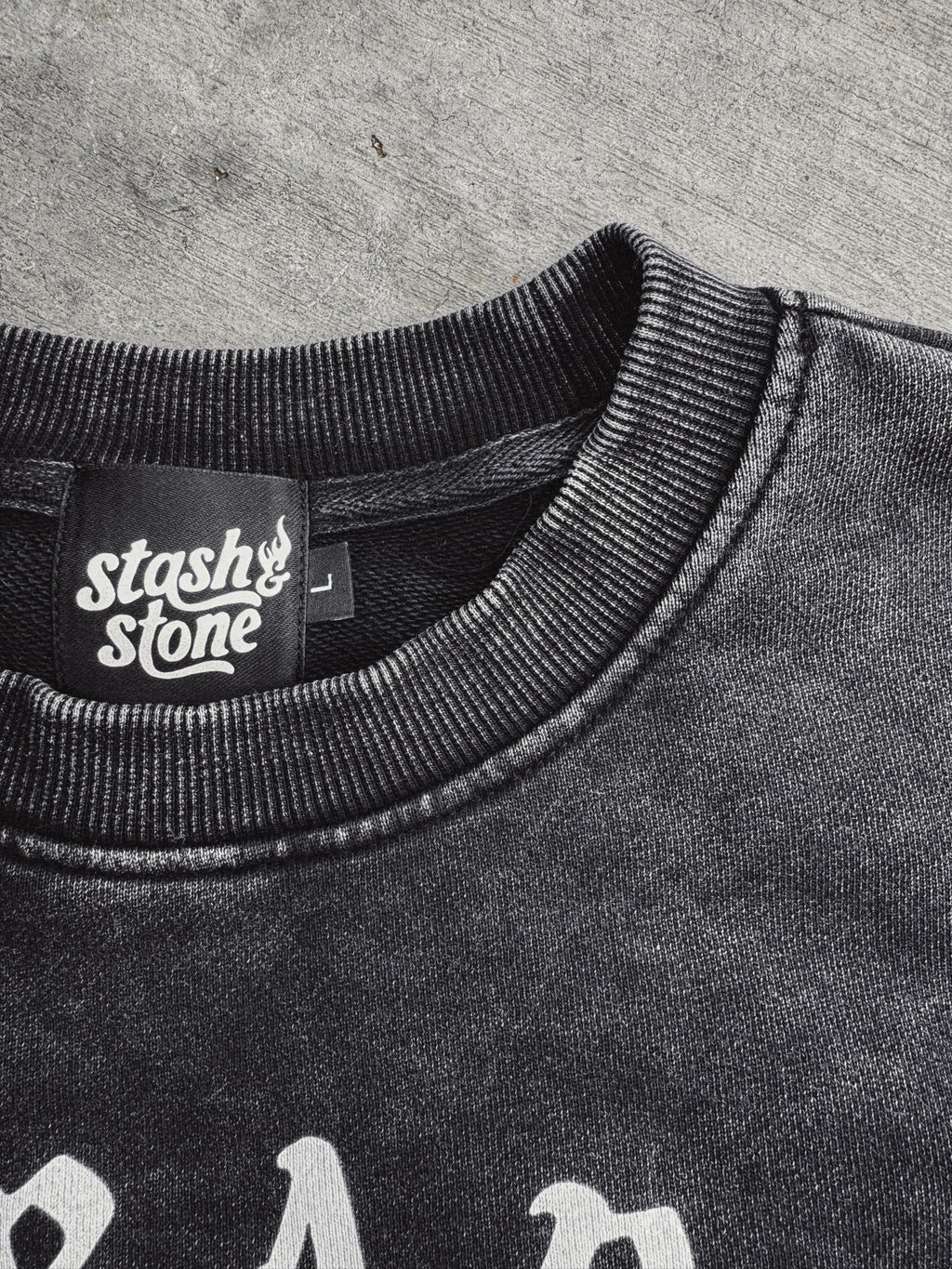 Rad Babes Club Acid Wash Crewneck