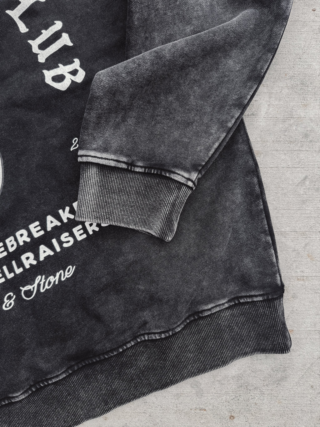 Rad Babes Club Acid Wash Crewneck