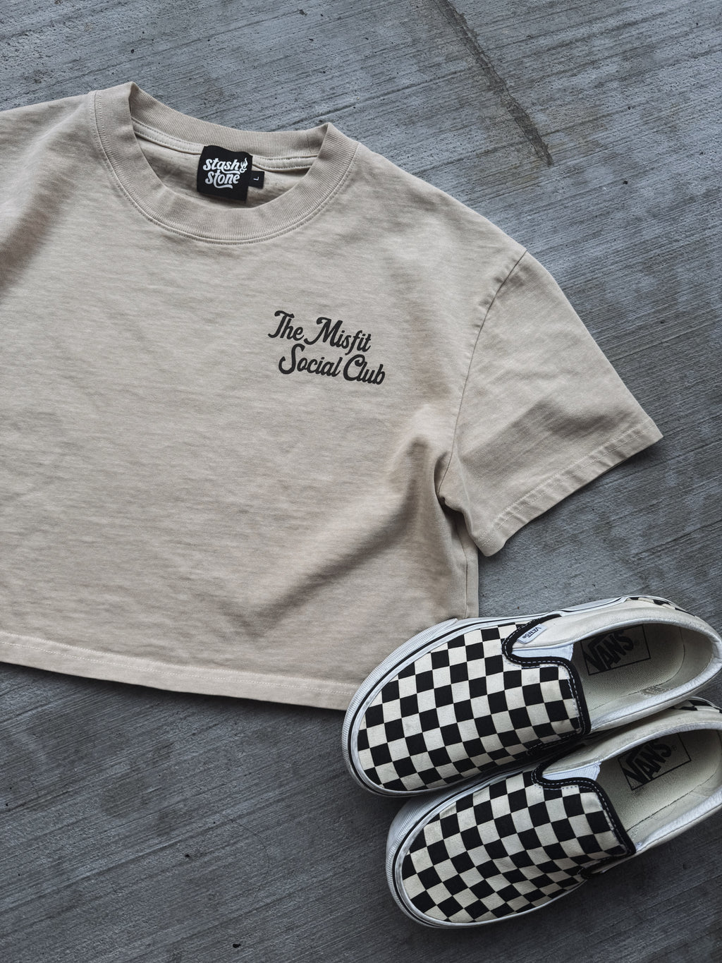 Misfit Club Crop Tee