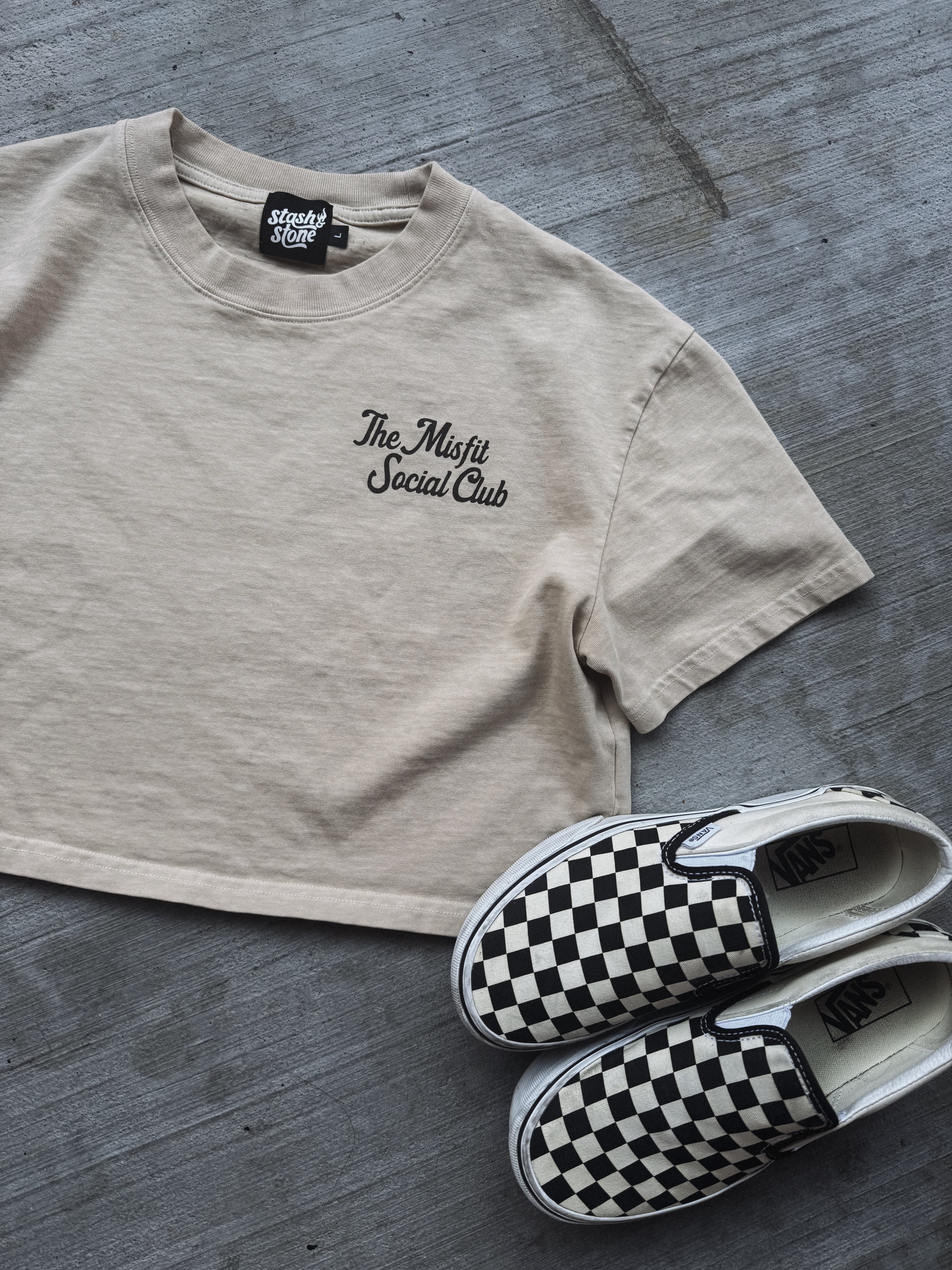 Misfit Club Crop Tee