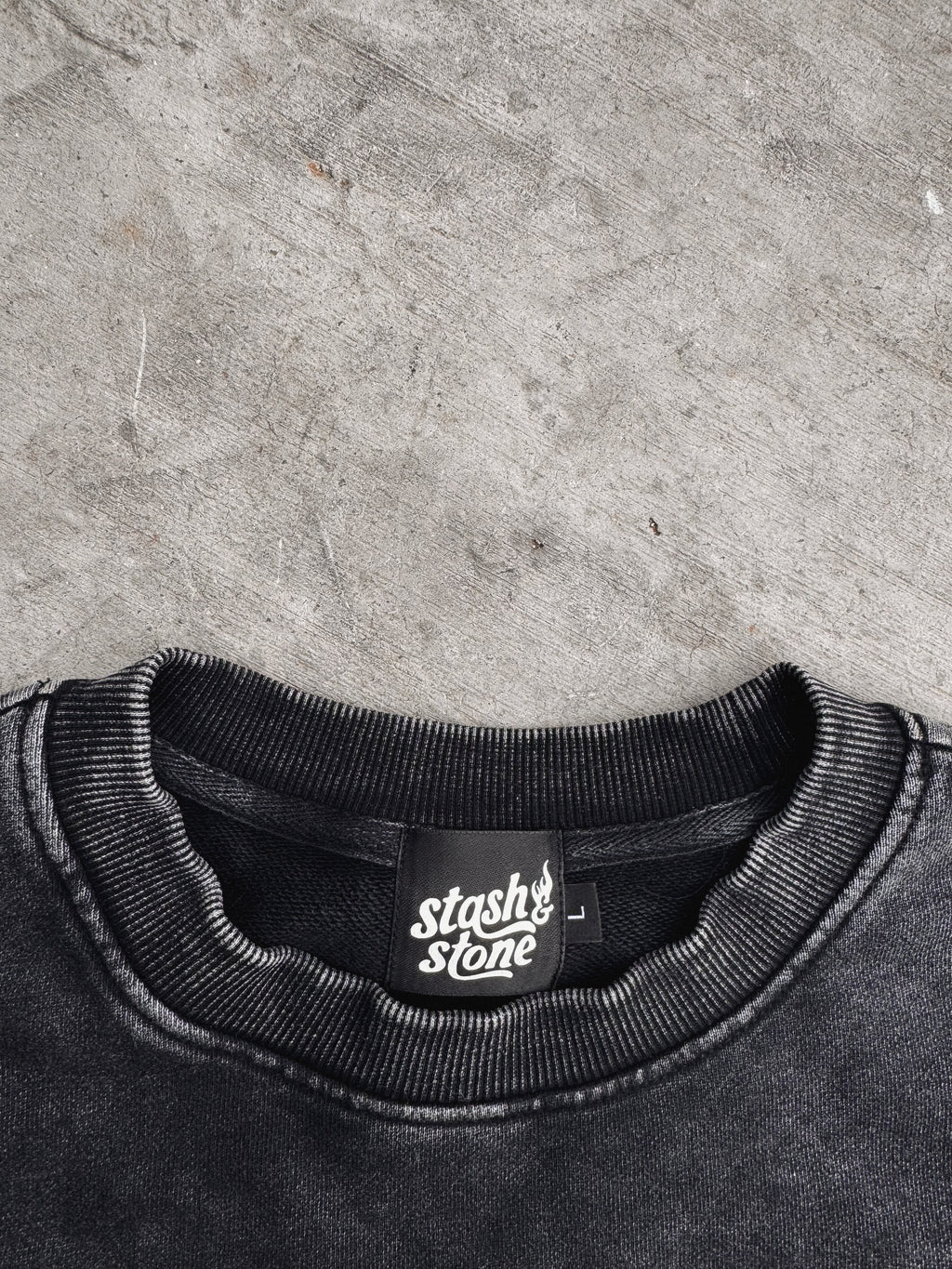 Rule Breakers Acid Wash Crewneck