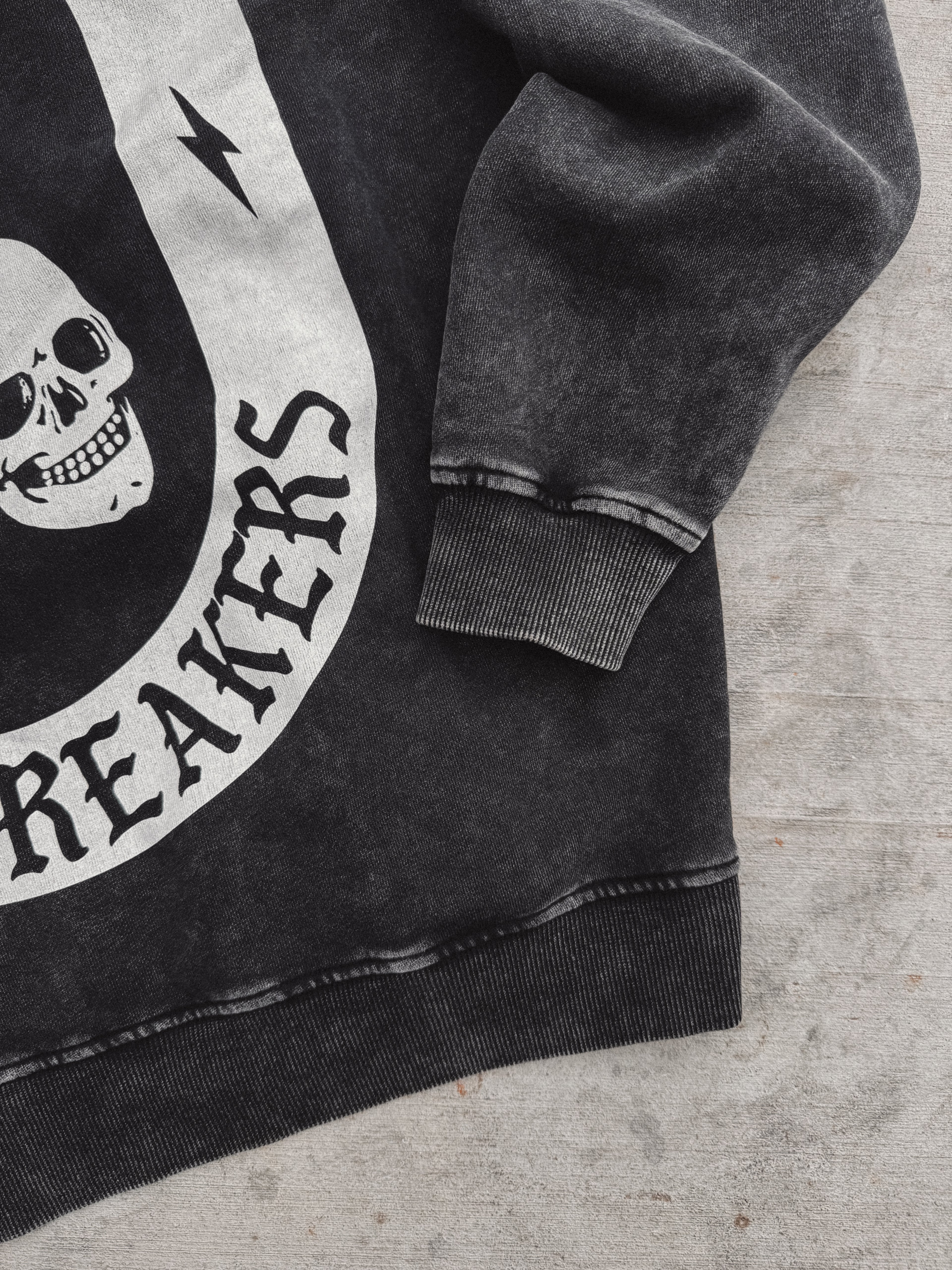 Rule Breakers Acid Wash Crewneck