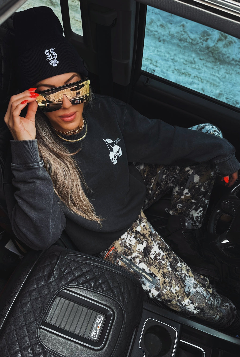 Rule Breakers Acid Wash Crewneck