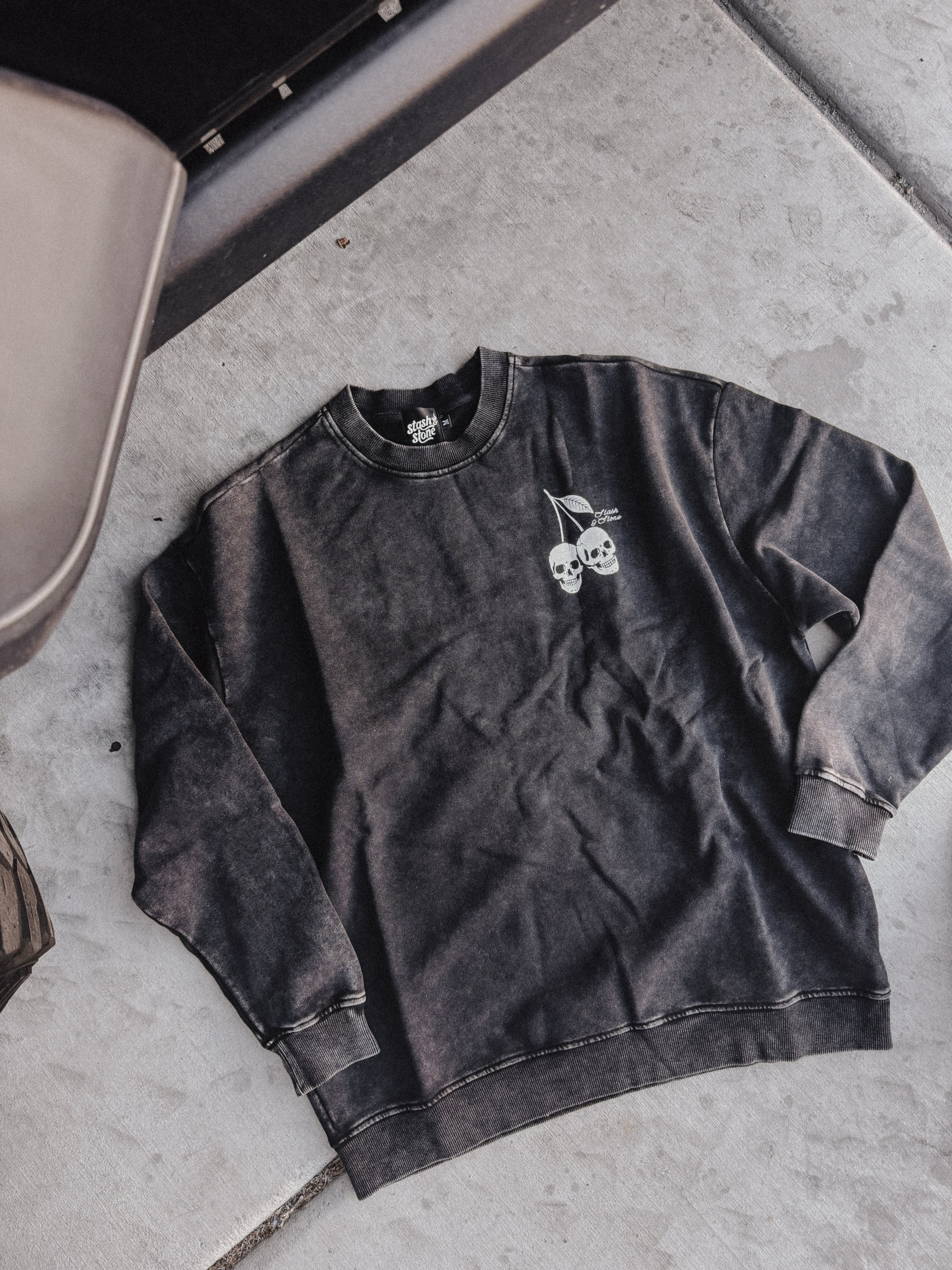 Rule Breakers Acid Wash Crewneck