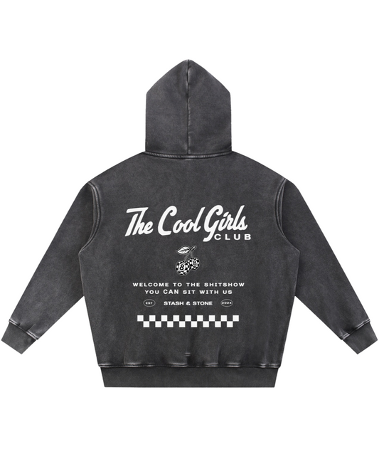 Cool Girls Club Acid Wash Hoodie