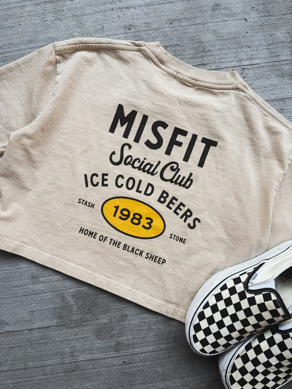 Misfit Club Crop Tee