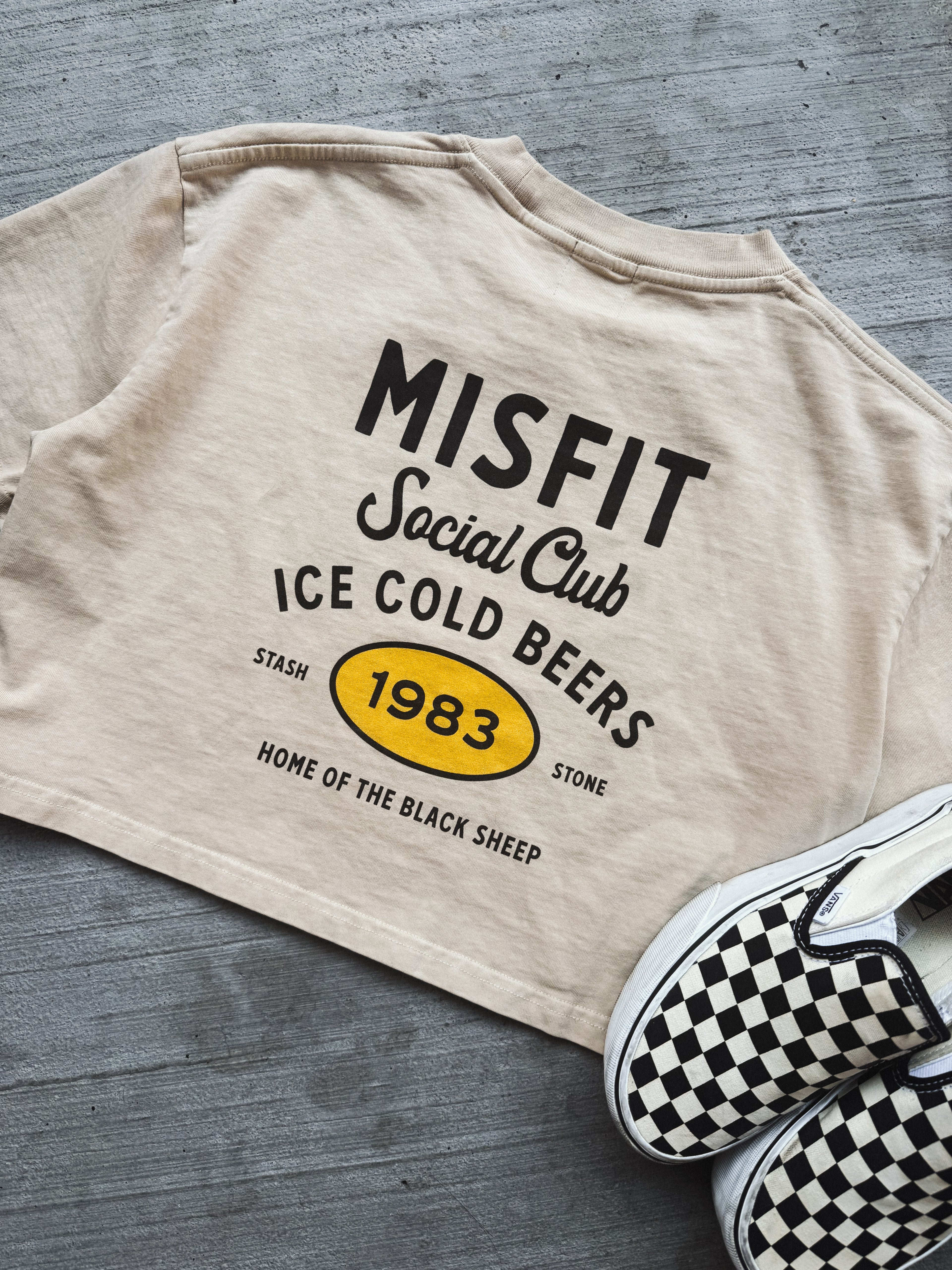 Misfit Club Crop Tee