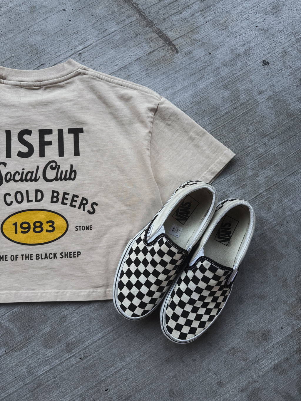 Misfit Club Crop Tee