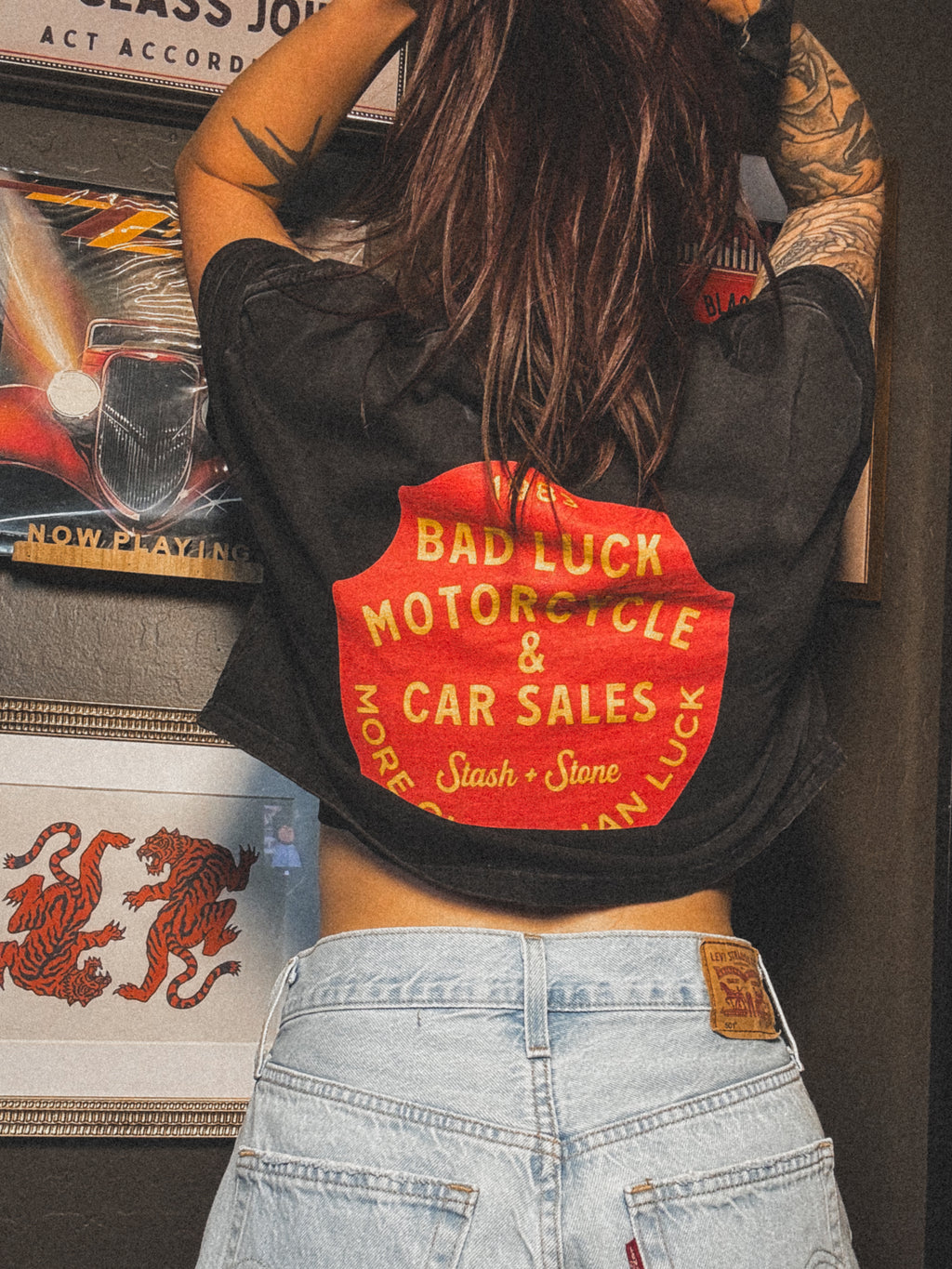 Bad Luck Garage Crop Tee