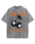 Bad Luck Acid Wash Tee