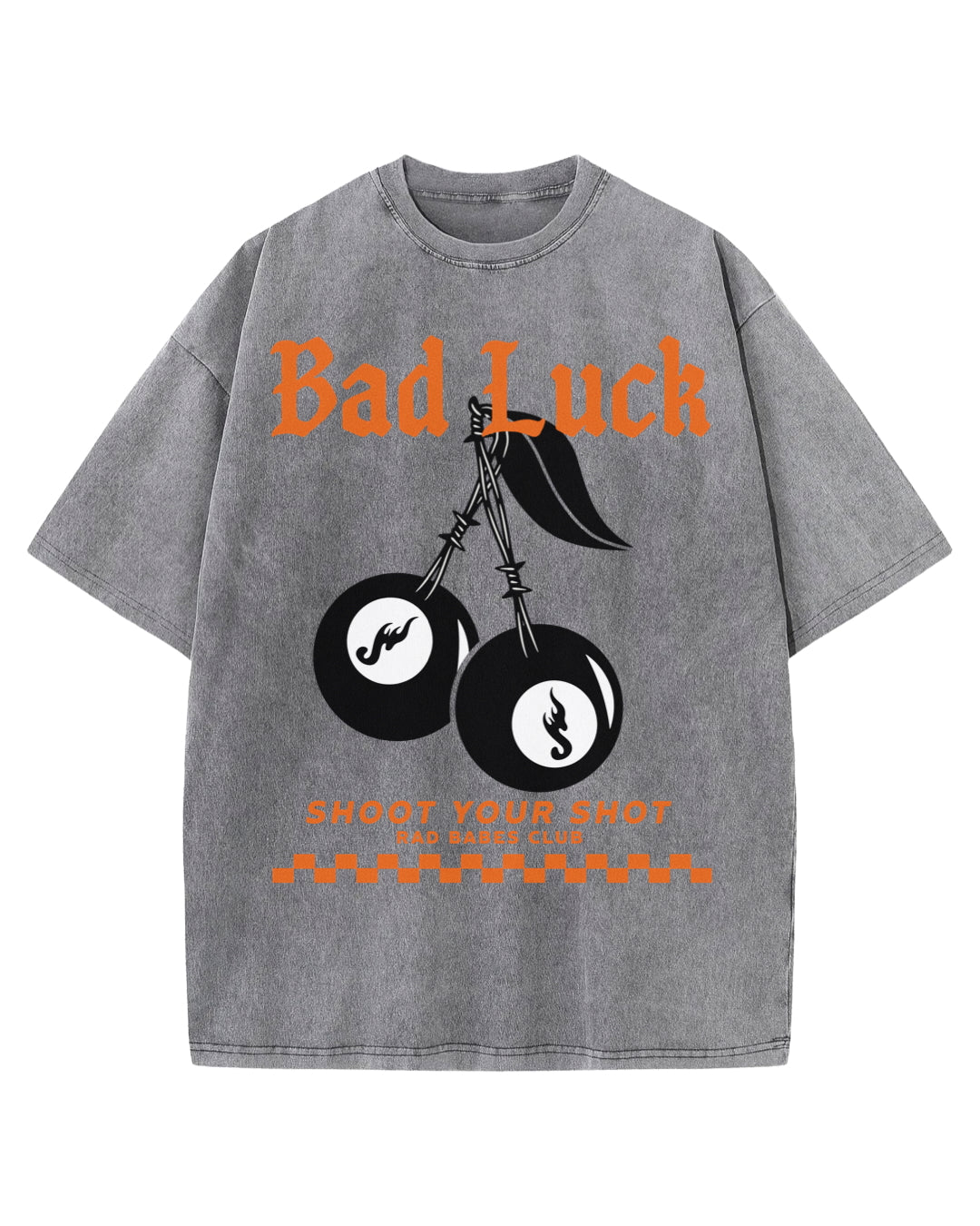Bad Luck Acid Wash Tee