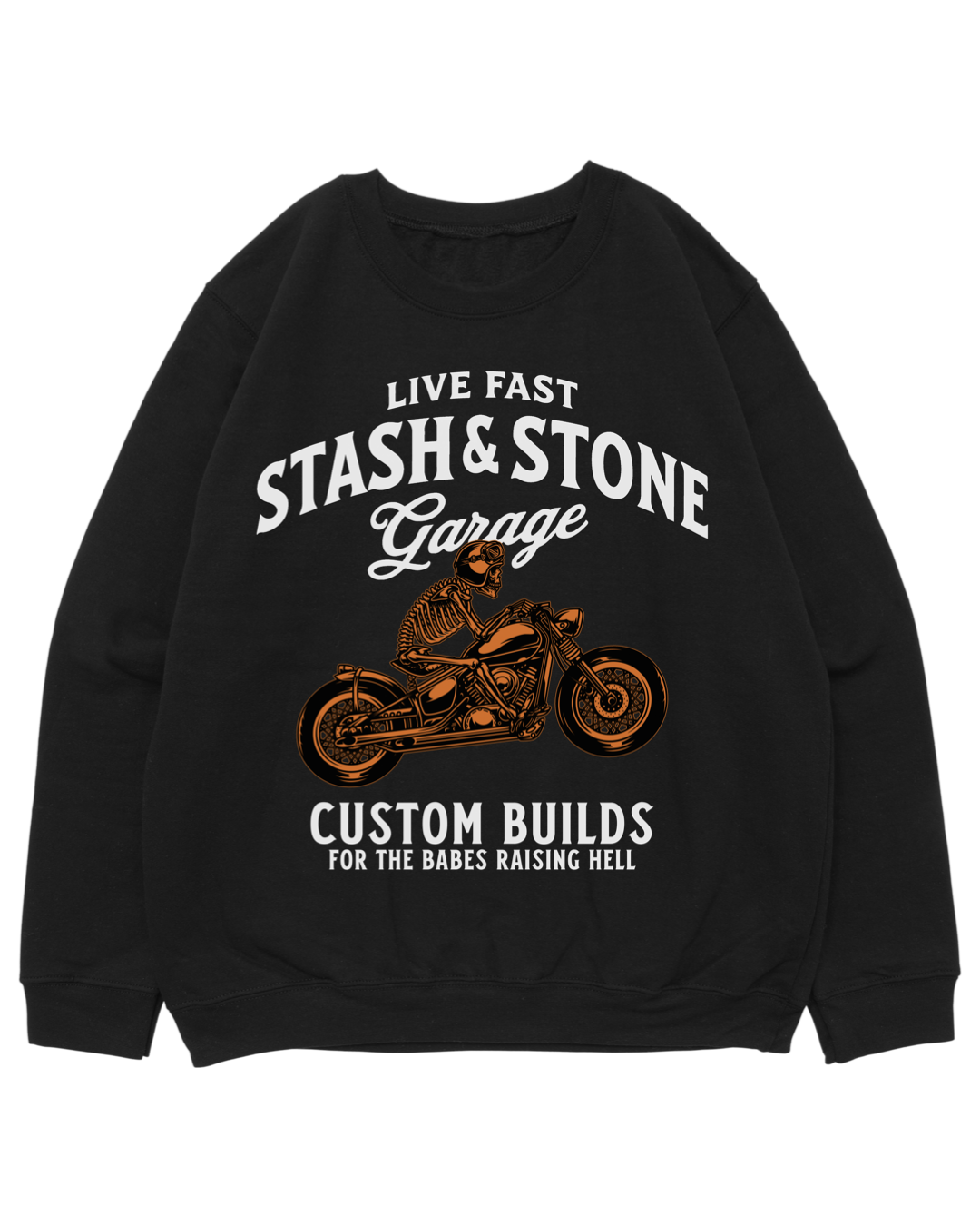 Live Fast Garage Crewneck