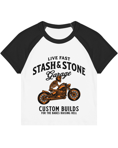 Live Fast Garage Baby Tee