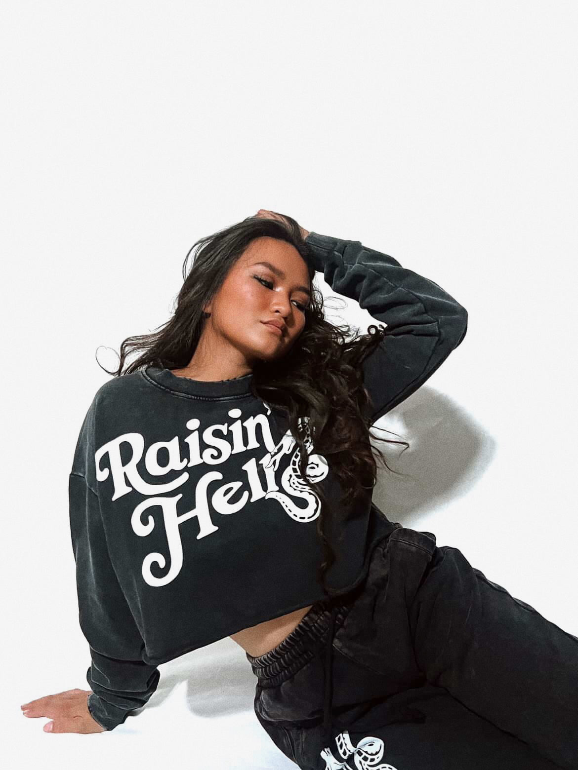 Raisin’ Hell Crop Sweatshirt
