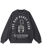 Rad Babes Club Acid Wash Crewneck