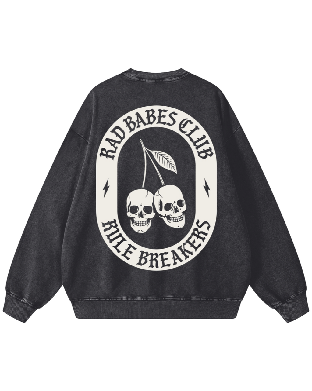 Rule Breakers Acid Wash Crewneck