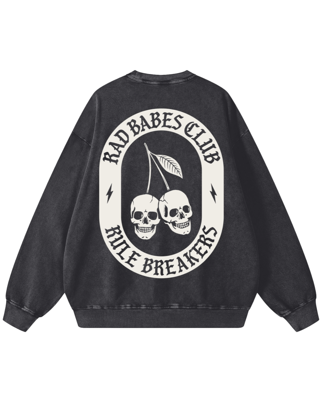 Rule Breakers Acid Wash Crewneck